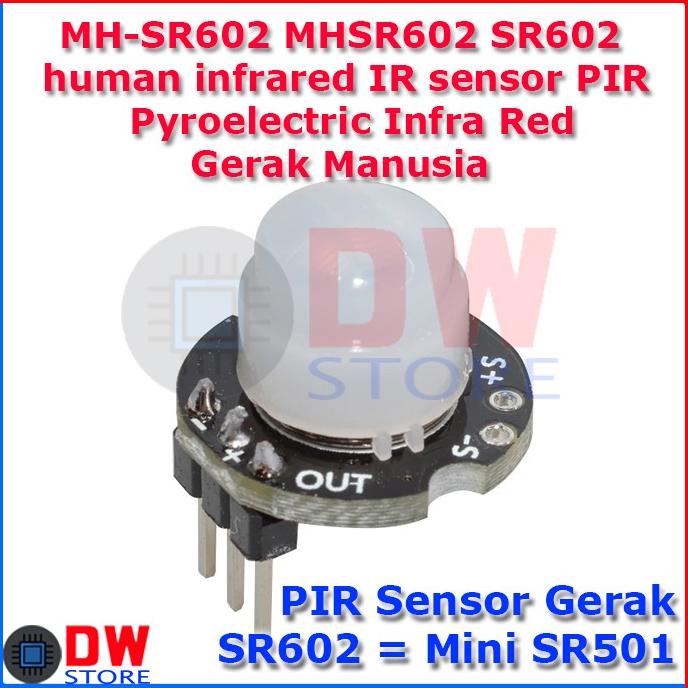 Mini SR602 SR 602 human IR infrared Sensor Motion PIR Gerak Manusia dw-s22 Murah