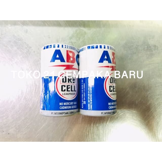 Baterai ABC BIRU Tipe R20S isi 2 PCS | Batre ABC Biru R20 Tipe D Murah