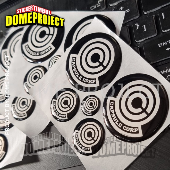 STIKER MOTOR TIMBUL EMBLEM LOGO YAMAHA NMAX AEROX LEXI LOGO ANIME  DRAGON BALL CAPSULE CORP AESTHETIC KEREN