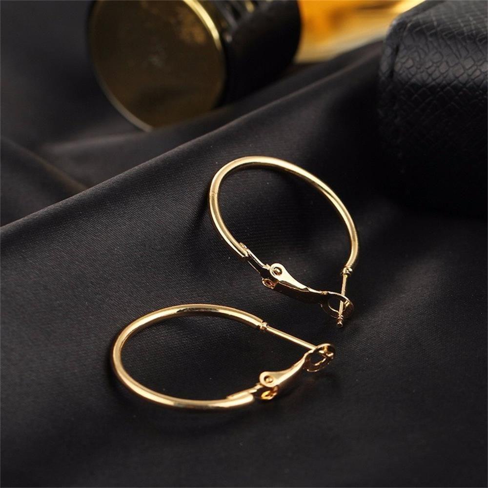 Lily 6pasang /Set Anting Hoop Set Perhiasan Fashion Punk Emas