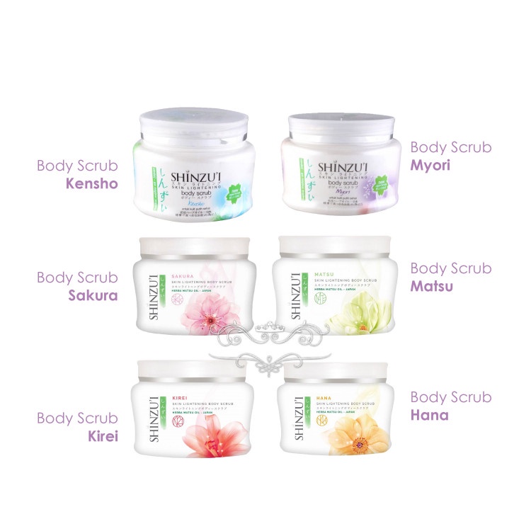 SHINZUI BODY SCRUB MATSU LULUR PEMUTIH BADAN