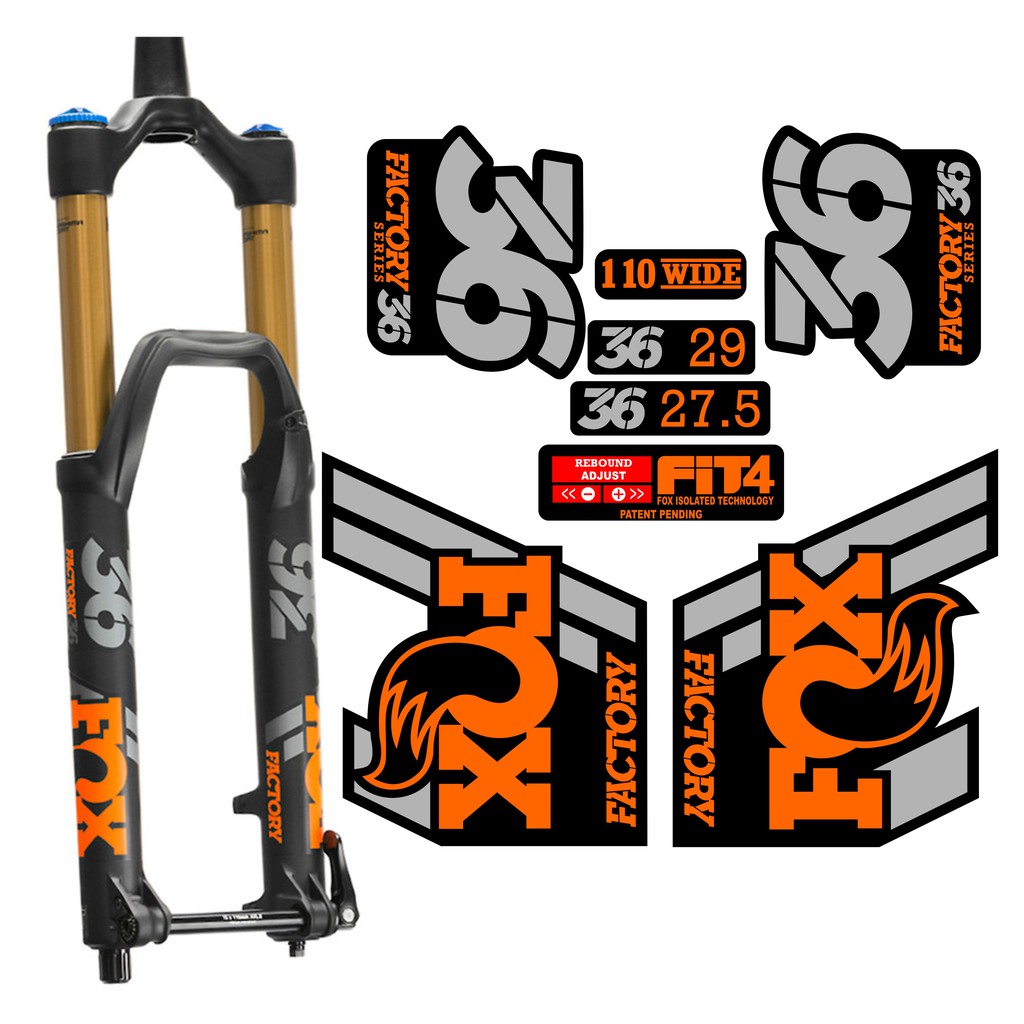 Stiker decal fork FOX float 36 Mtb , Balap