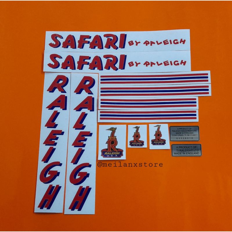 Stiker Sepeda Safari By raleigh