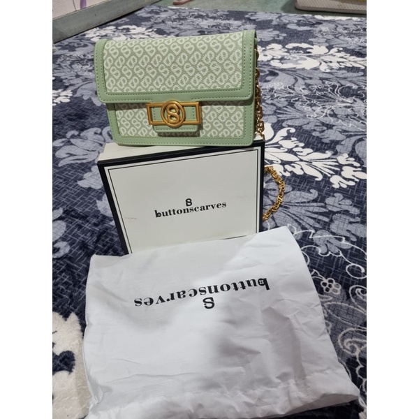 PRELOVED izzy sling bag sage