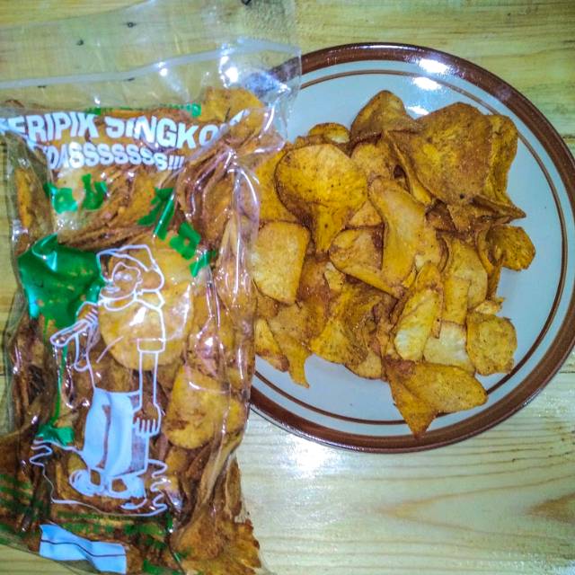 

KERIPIK SINGKONG PEDAASS!!! PAK TANI 250gram
