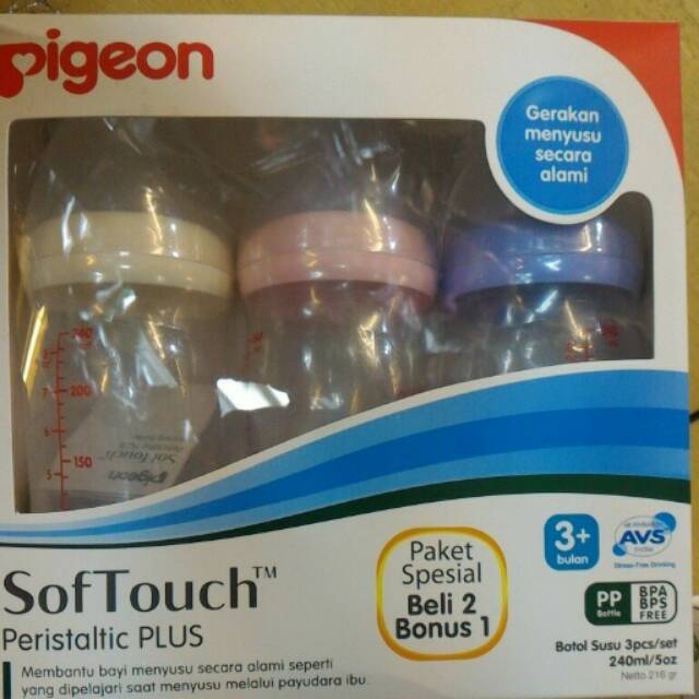 Botol set wn pigeon ( isi 3pcs)