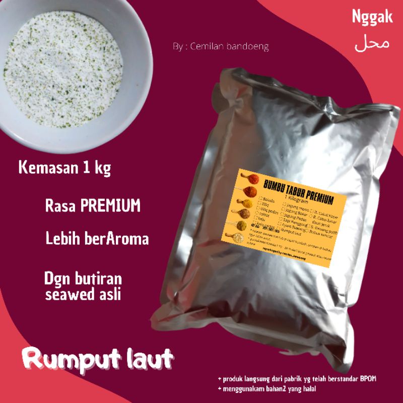 BUMBU TABUR PREMIUM RASA RUMPUT LAUT KEMASAN 1 KG