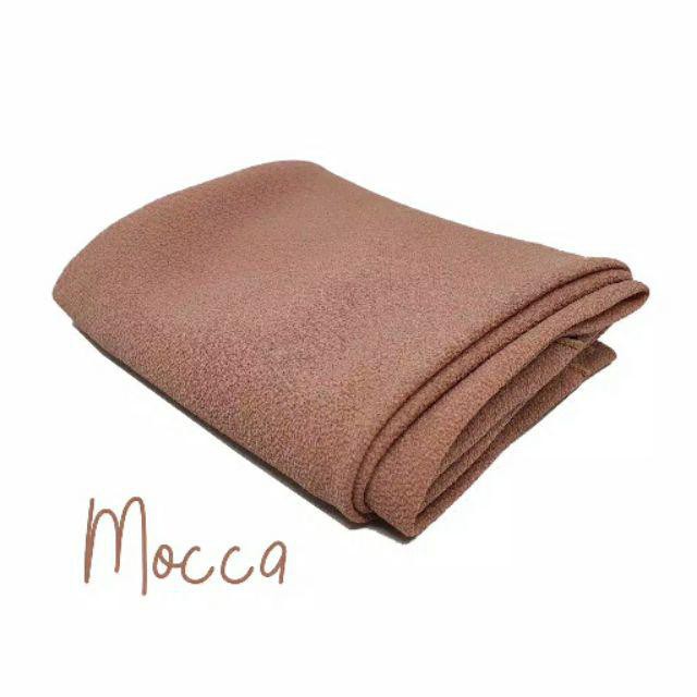 (200cmx75cm) Jilbab pashmina jumbo diamond premium / pashmina syari diamond / jilbab cantik panjang-mocca