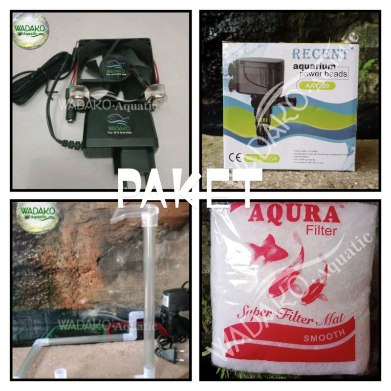 Kipas single kapas filter pipa waterfall corbek mesin 1200 aquascape a