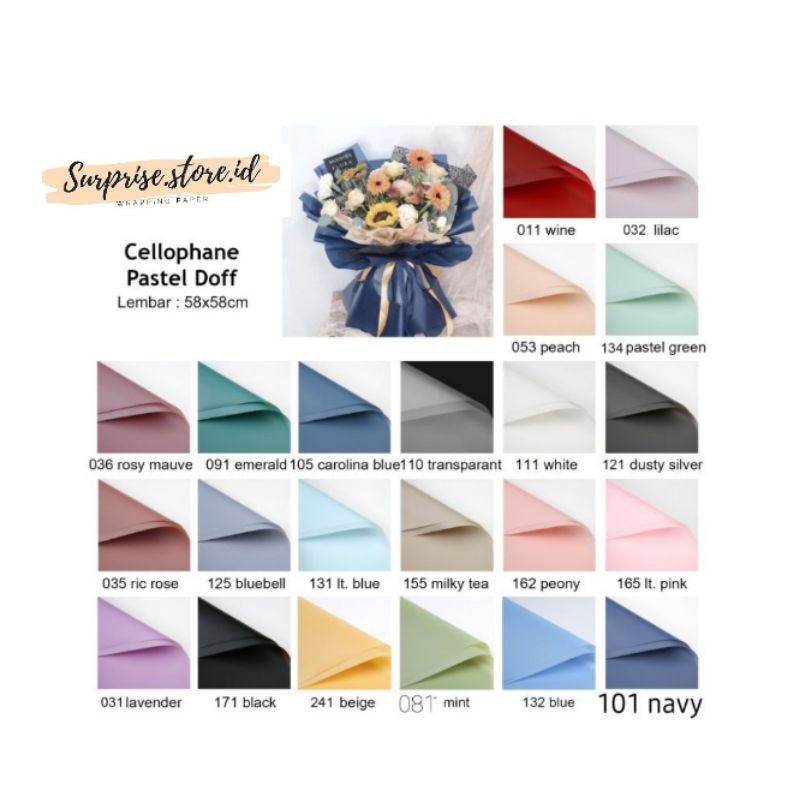 

Cellophane Pastel Doff