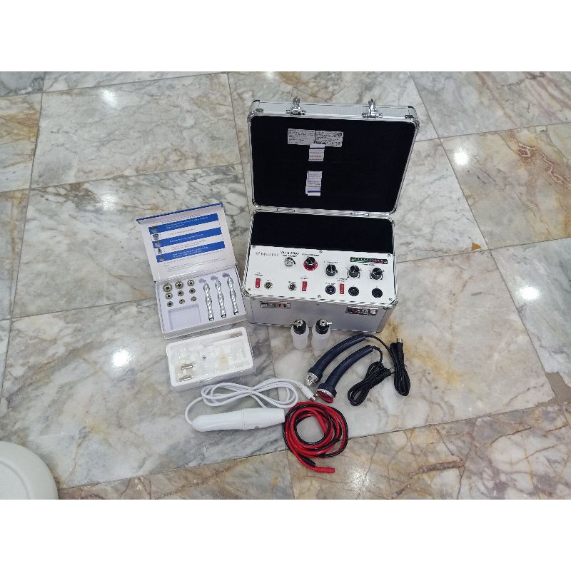 MIKATA 4 in 1 alat facial high Frequency Ultrasound vacum spray