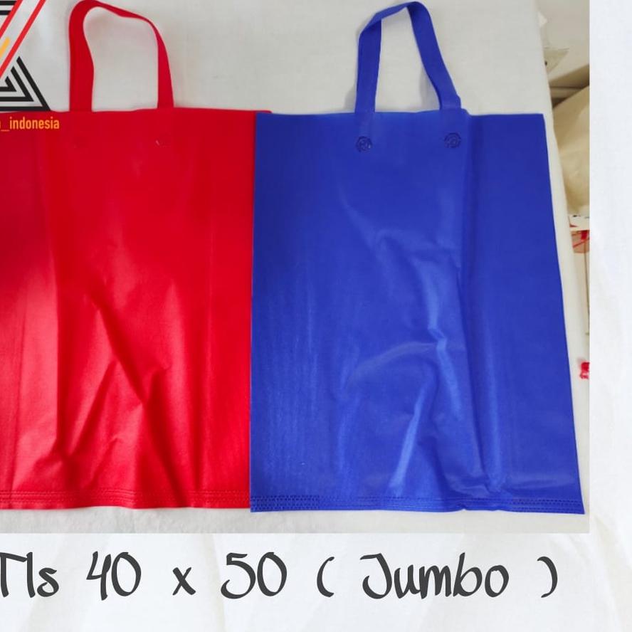 

Trendy Tas Kain SPUNBOND Tali Goodie Bag Uk 40 x 50 JUMBO Per Lusin