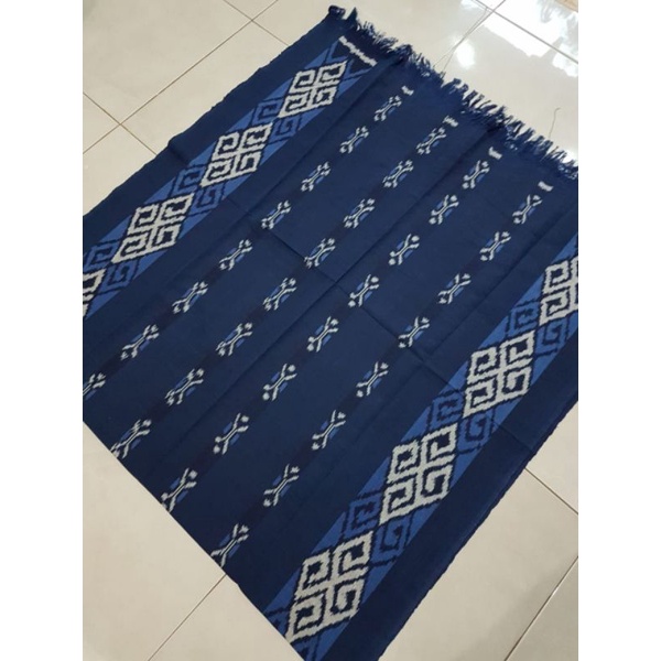 Kain Tenun Etnik Toraja Tenun Sulawesi Biru Dongker