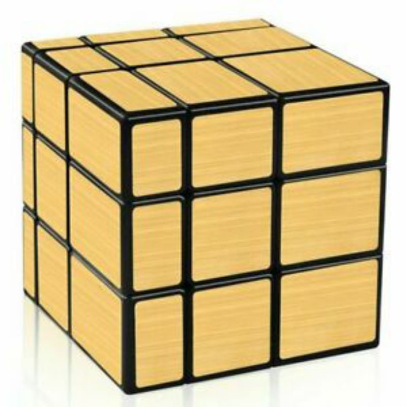 Rubik 3x3 Mirror Moyu Meilong Mirror 3x3 Gold ORIGINAL