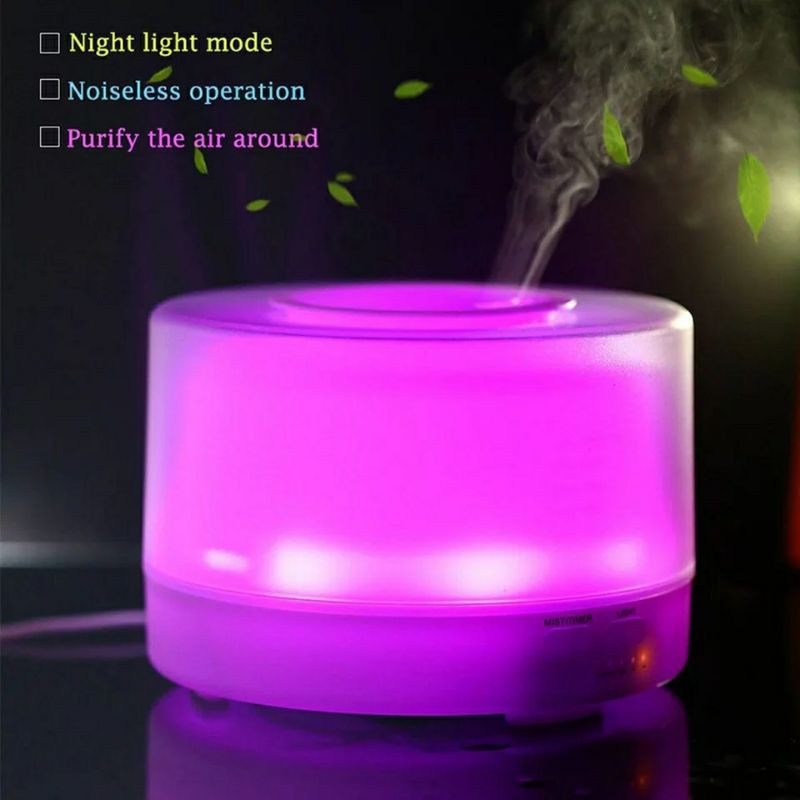 HUMIDIFIER PURIFIER DIFFUSER AROMATHERAPY 500 ML DENGAN REMOTE CONTROL FREE PENGHARUM ESSENTIAL OIL