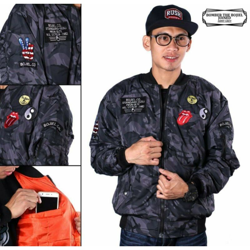 JAKET BOMBER ARMY NEW ORIGINAL DISTRO