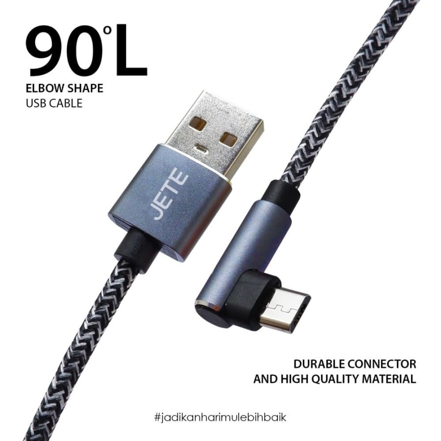 Kabel Data | Kabel USB | Kabel Iphone Lightning Fast Charging JETE CA1 - Original Garansi 2 Tahun