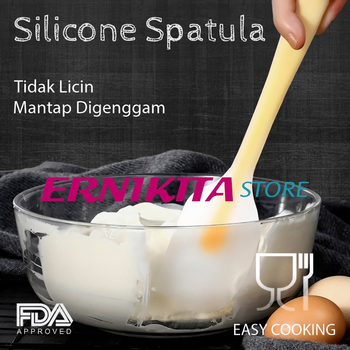 Spatula Silikon Food Grade - Spatula Baking - Sendok Kue Tahan Panas