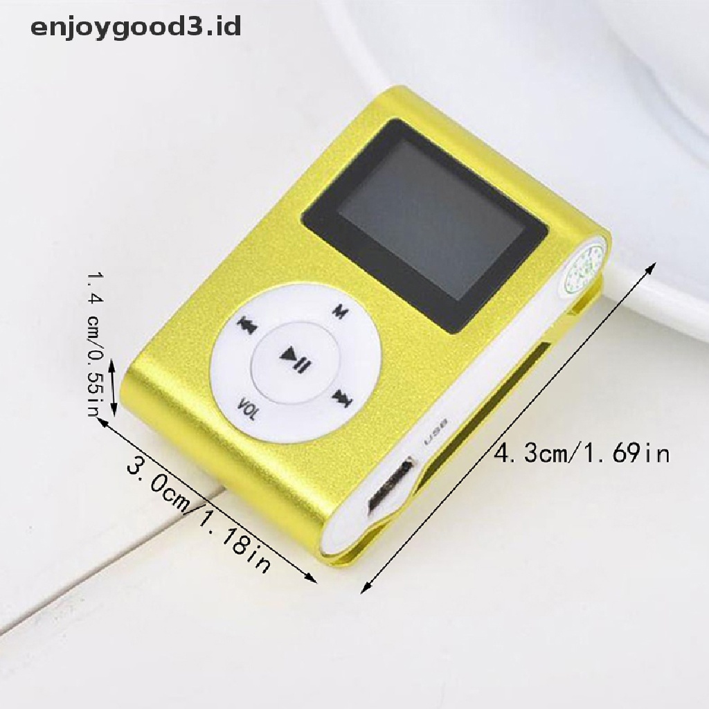 Mp3 Player Mini Portable Support Kartu Tf