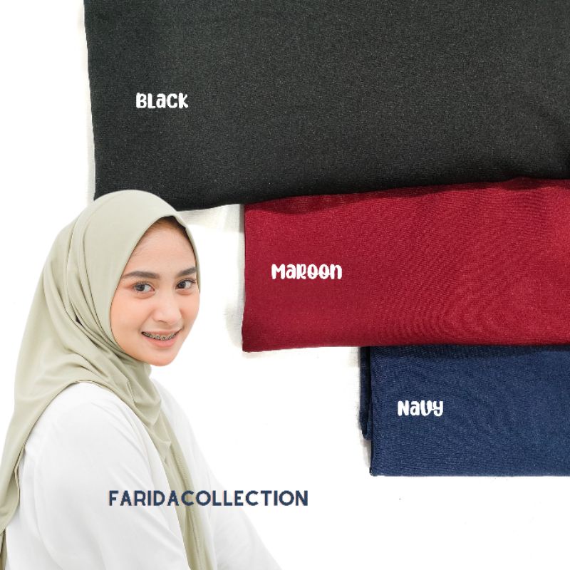 Hijab Segitiga Instan Jersey || Segitiga polos Instant