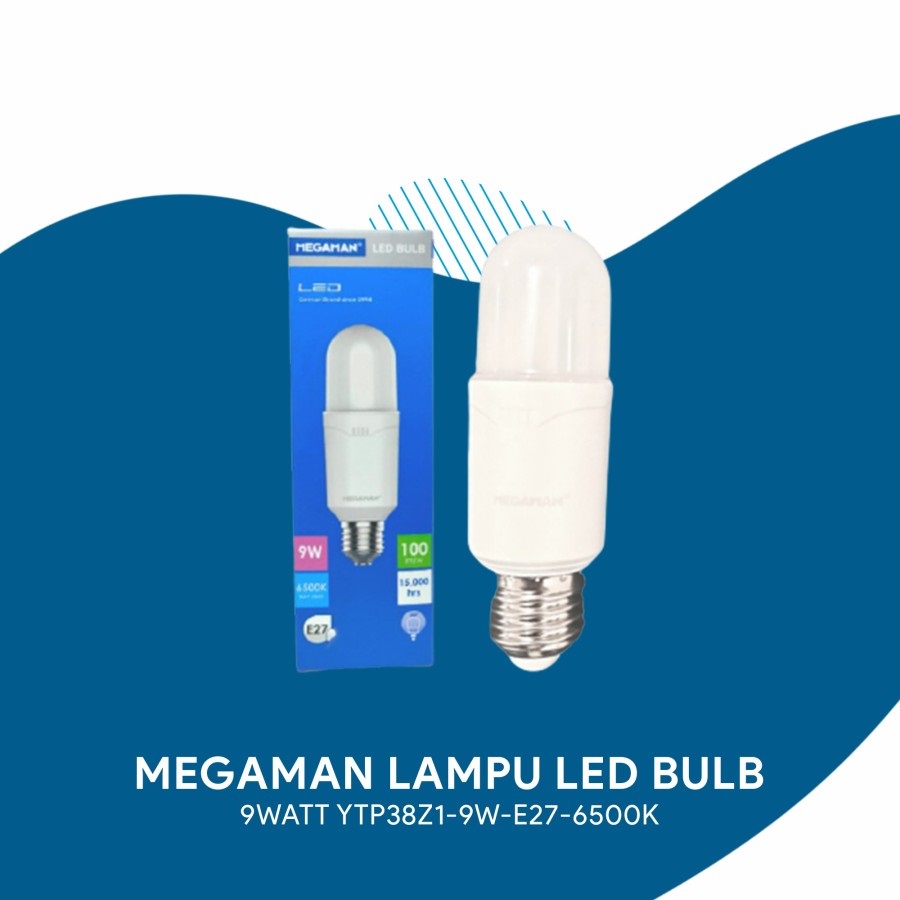 MEGAMAN LAMPU LED BULB 9WATT YTP38Z1-9W-E27-6500K