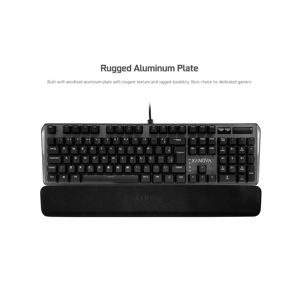 GALAX XANOVA Magnetar RGB XK700 - Mechanical Gaming Keyboard - Free Wrist Rest