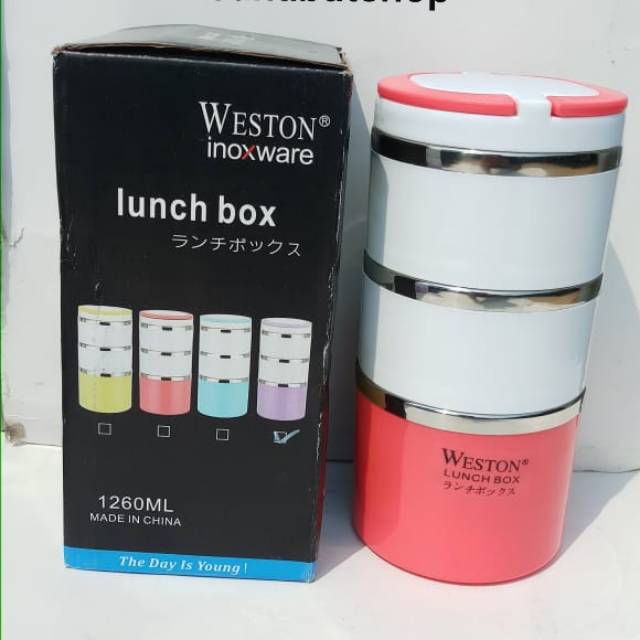 Weston Inoxware Lunch Box 1260ML Stainless New