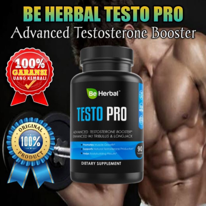 Suplemen Fitness Pria Be Herbal Testo Pro Advanced Testosteron Booster