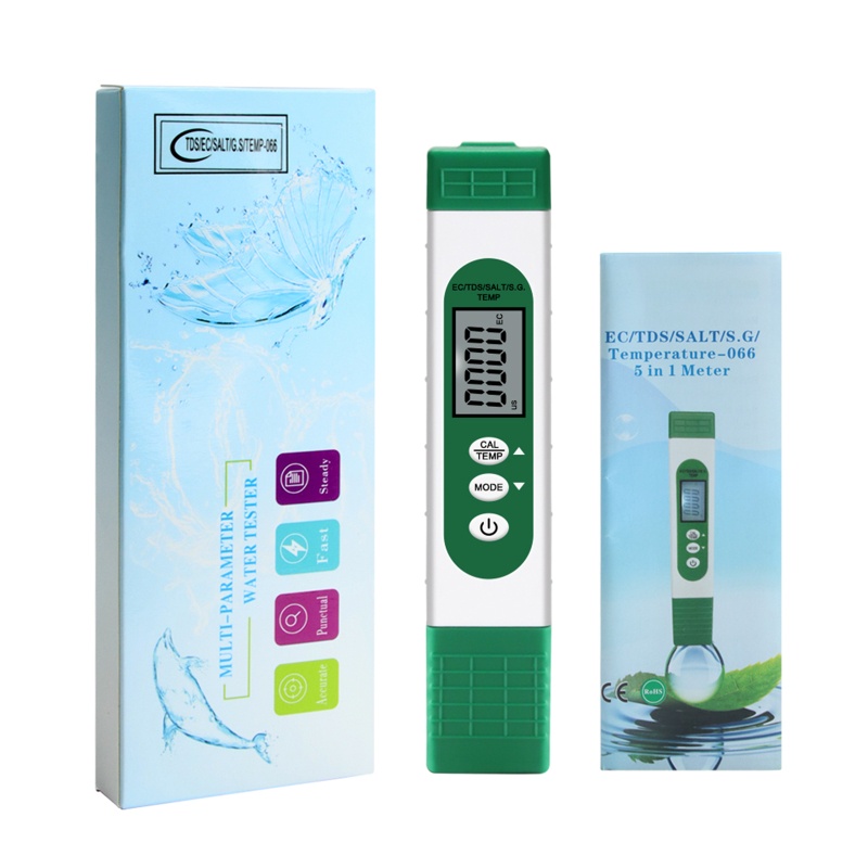 Kiss TDS Meter Digital 5in1 Untuk Mengukur Suhu Air / Garam