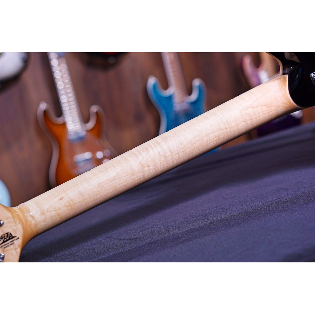 Ernie Ball Music Man Axis Super Sport HH STD - Balboa Blue Flame - Maple Matching Headstock G95466