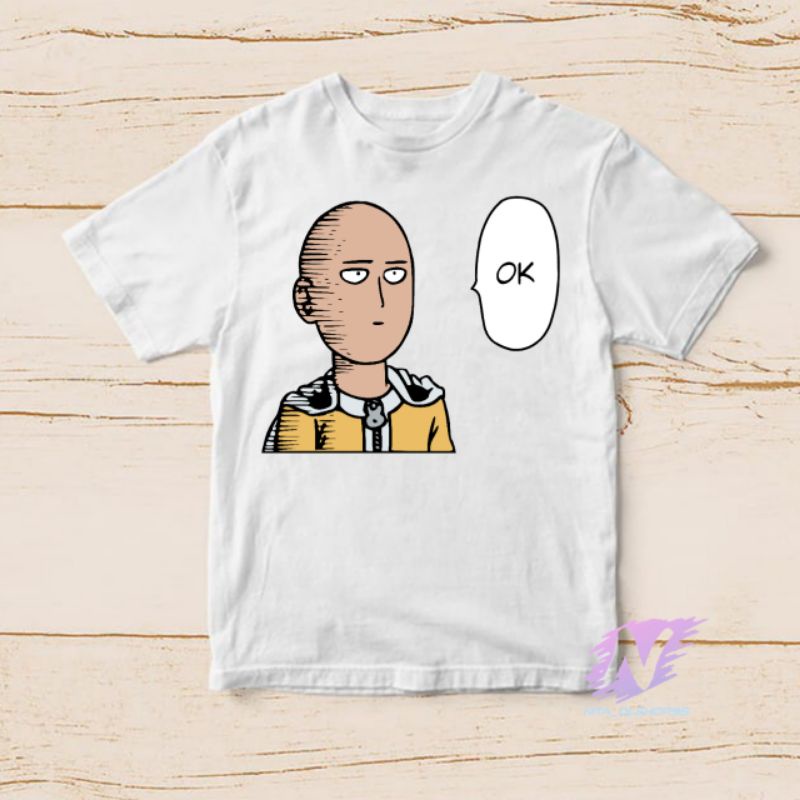 kaos one punch man kaos anak karakter anime