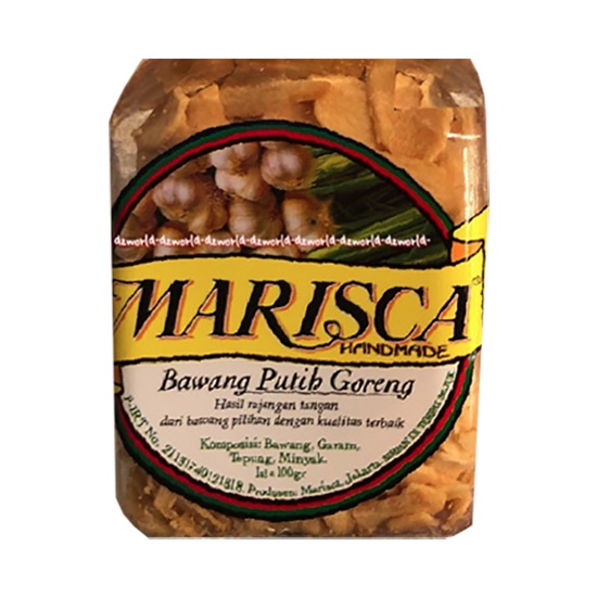 Marisca Bawang Putih Goreng 100gr Fried White Garlic Toples Botol Tanpa Bahan Pengawet Mariska Marissca Garlics