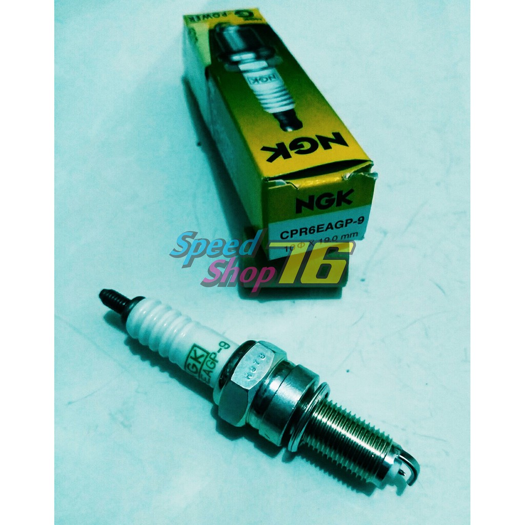 SP76 BUSI RACING NGK G-POWER PLATINUM CPR6EAGP-9 KARISMA SUPRA X125 HELM IN KIRANA VIXION KARBU FI