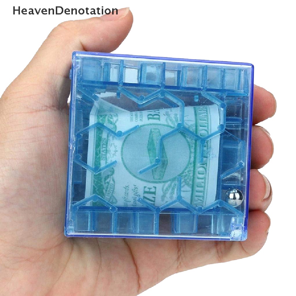 [HeavenDenotation] 3D Cube puzzle money maze bank saving coin collection case box fun brain game