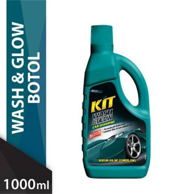 KIT WASH &amp; GLOW CAR SHAMPOO 1000 ML SHAMPO KIT MOBIL MOTOR