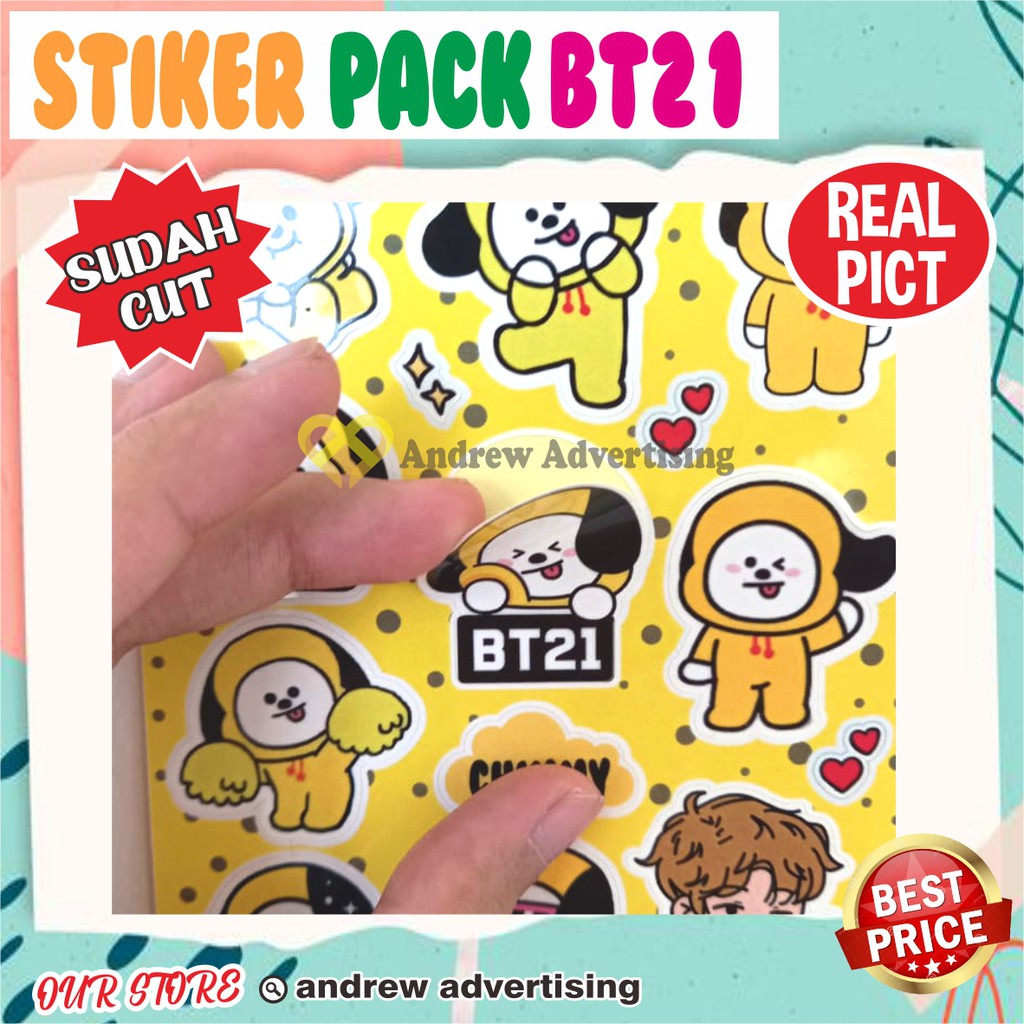 Stiker BTS BT21 CUTTING GLOSY