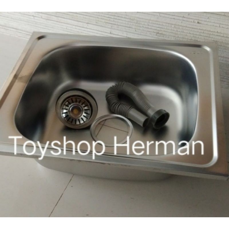 Bak Cuci Piring 5040 / BCP 1 Lubang Tanpa Sayap / volk