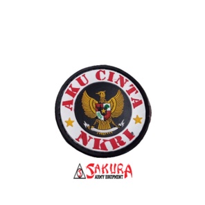 Patch Rubber Velcro GARUDA AKU CINTA NKRI