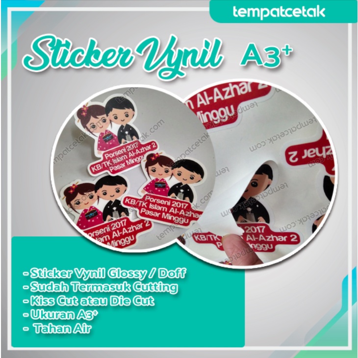

Cetak Plus Cutting Sticker Vynil Glossy atau Doff A3+ (TANPA MINIM ORDER)