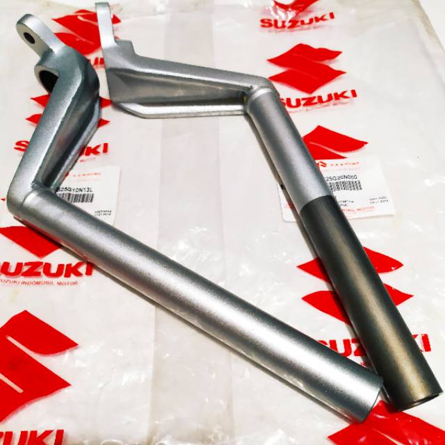 Stang jepit/ stang stir satria fu 150 silver kiri-kanan produk original sgp100%