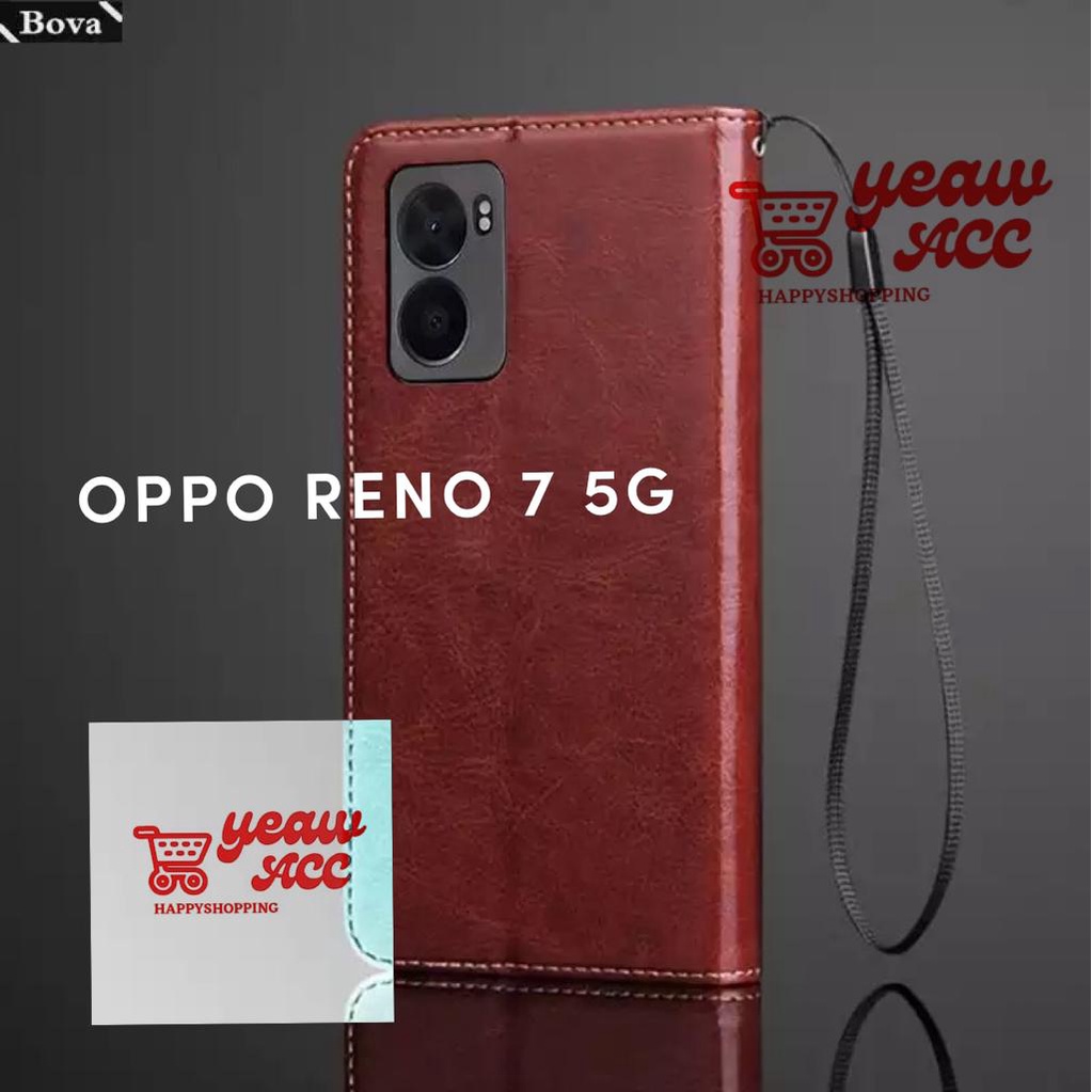 OPPO RENO 7 5G Flip Cover Case Leather Wallet Sarung OPPO RENO 7 5G