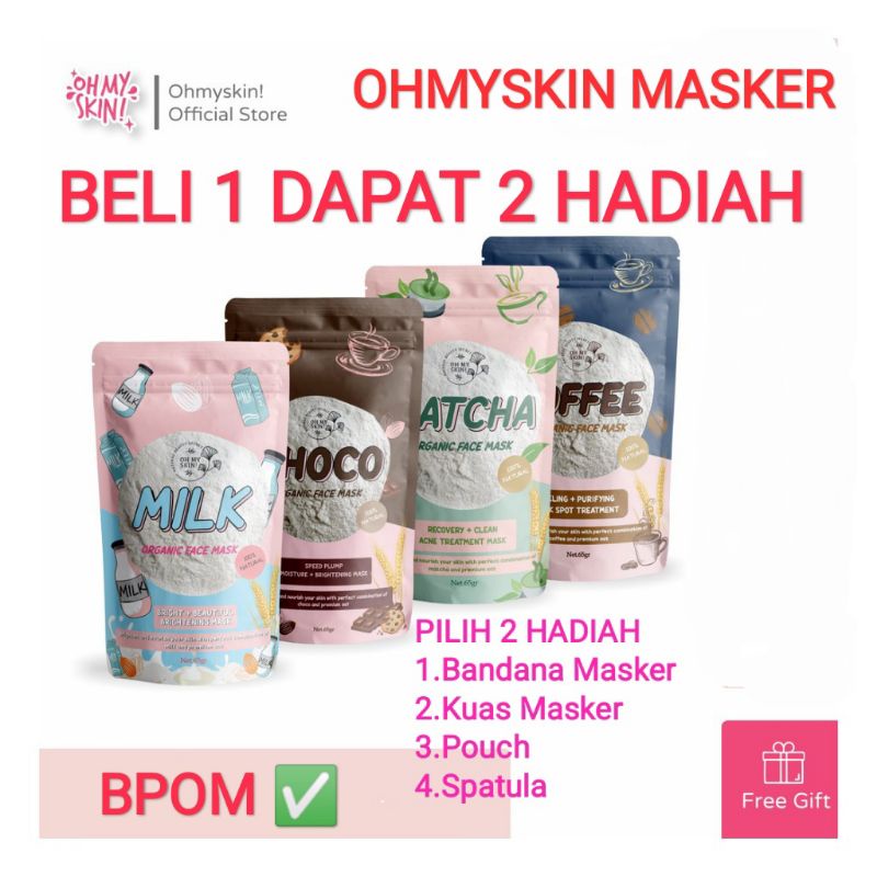 OHMYSKIN MASKER (free 2 hadiah) ohmyskin official!