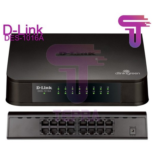 D-LINK DES-1016A 16-Port 10/100 Desktop Switch Plastic Casing