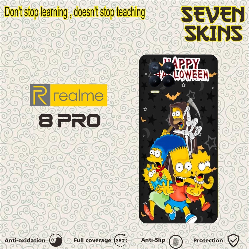 SKIN HANDPHONE DAPAT 2 PCS  REALME 8 PRO KARTUN