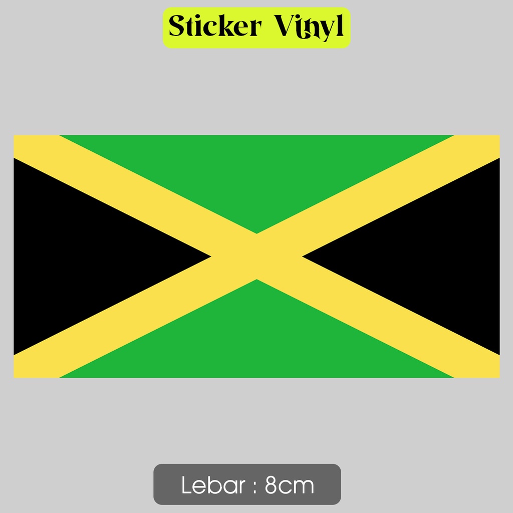 

Sticker Bendera Negara Stiker Jamaica Sticker Vinyl Satuaan Motif Piala Dunia 2022 Bahan Anti Air