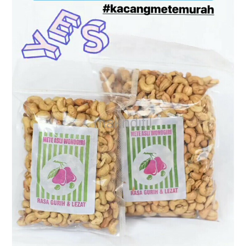 

Kacang Mete Wonogiri Setengah Kilo 1/2 Kg