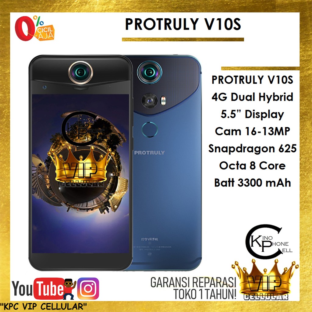 KPC VIP PROTRULY V10S 64GB ROM 4GB RAM VR CAMERA NEW SMARTPHONE