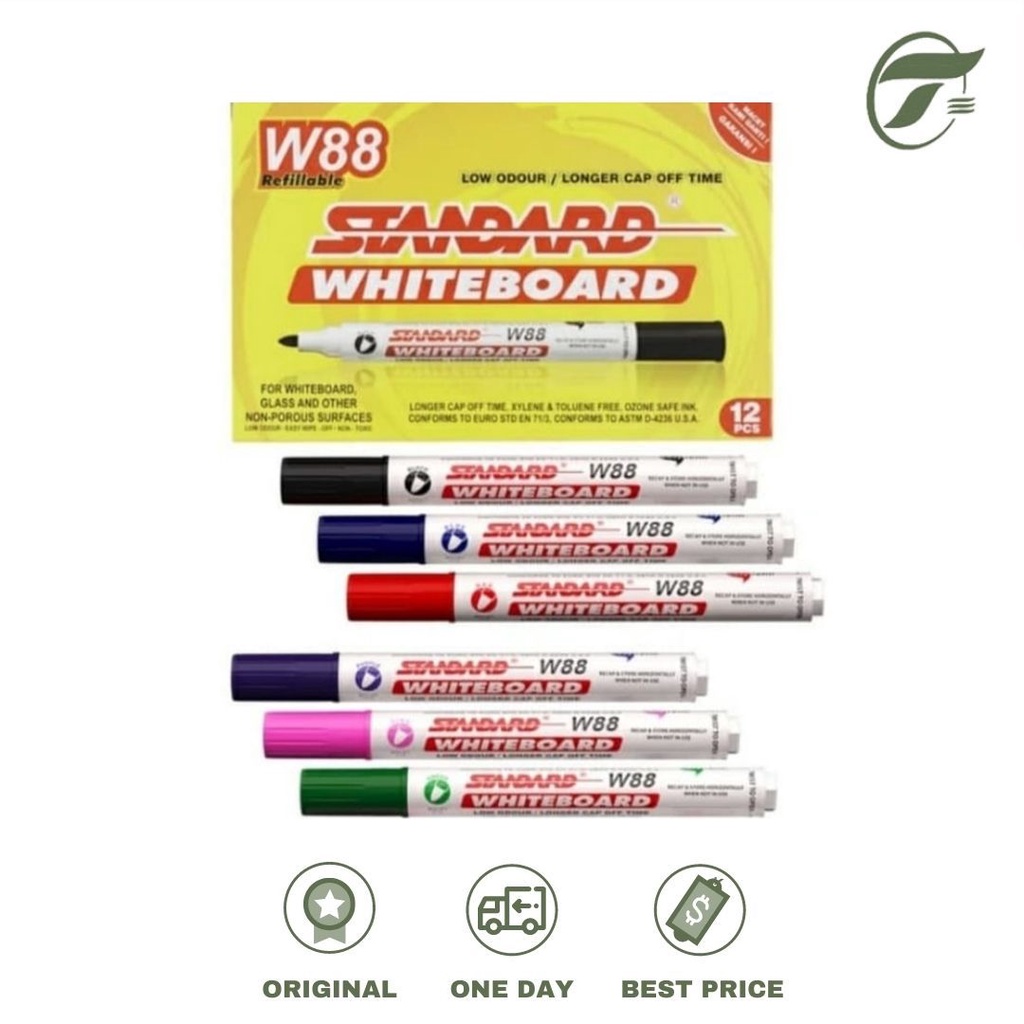 

SPIDOL WHITE BOARD W-88 REFILLABLE ECER STANDARD (BLACK/GREEN/PINK/PURPLE)