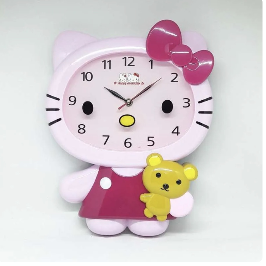 Wall Clock Jam Dinding Hello Kitty Shopee Indonesia