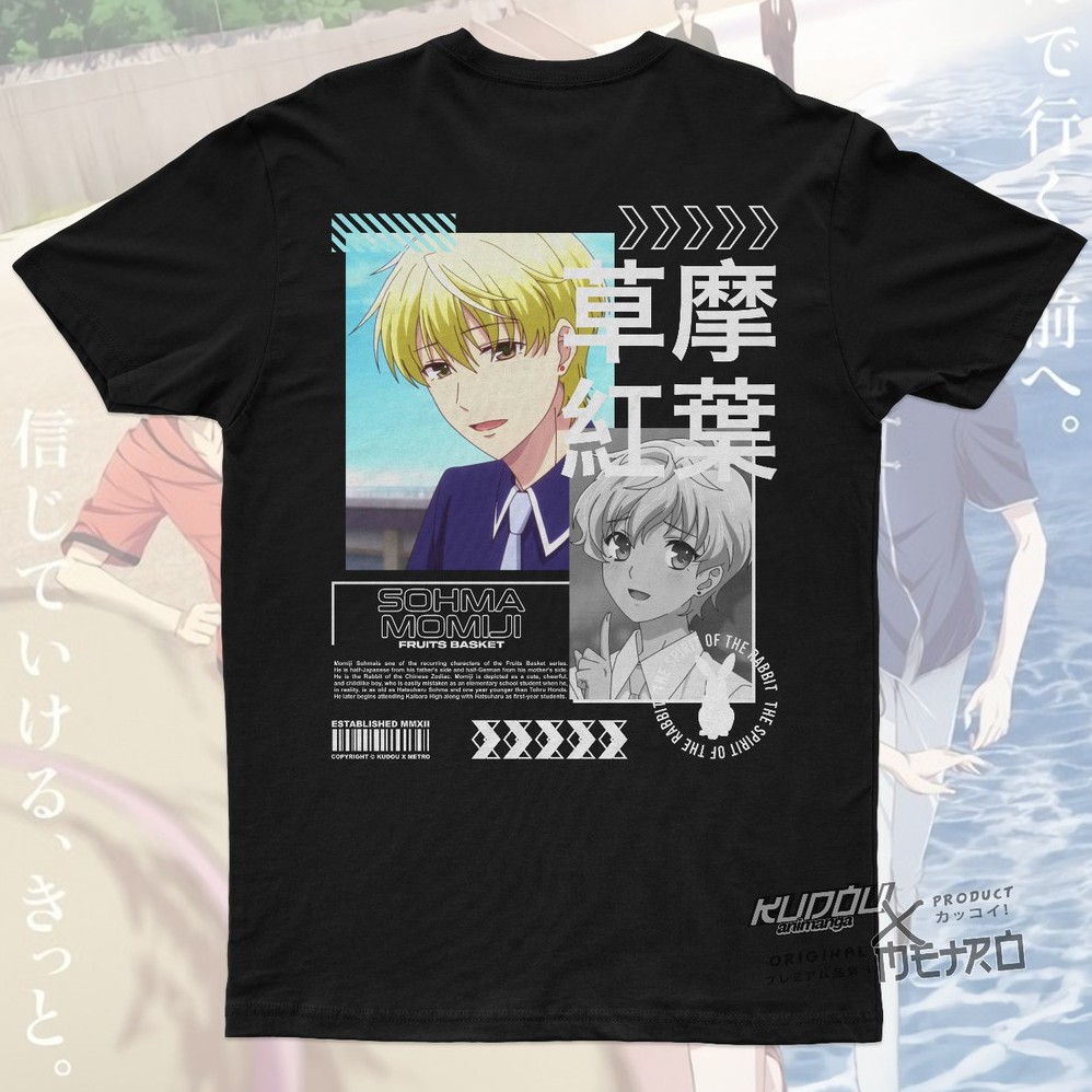 Kaos Sohma Momiji Anime Fruits Basket Character Manga Cotton Combed Premium